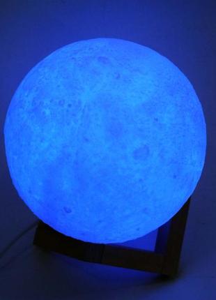 Настольный светильник 3d луна moon lamp (без аккумулятора)6 фото