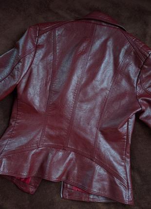 Куртка из искусственной кожи5 фото
