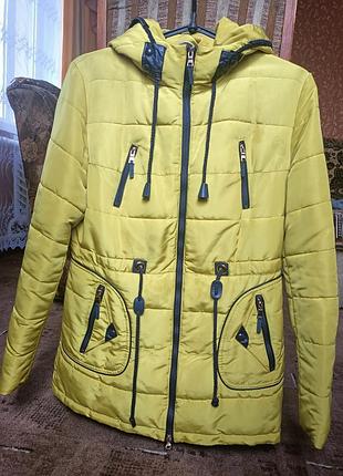 Куртка осіння/весняна жовтого кольору 2xl