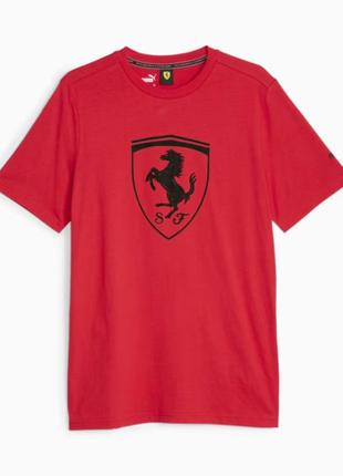 Футболка scuderia ferrari race big shield men’‎s motorsport tee puma3 фото