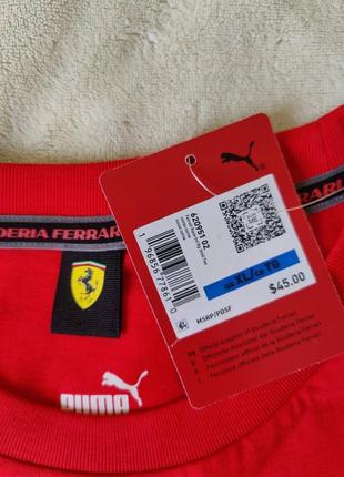 Футболка scuderia ferrari race big shield men’‎s motorsport tee puma8 фото