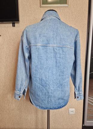 Стильная джинсовая куртка, жакет, рубашка из денима george g215 фото