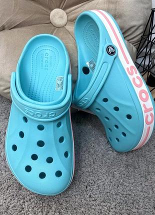 Жіночі крокси сабо bayaband блакитні crocs bayaband clog усі розміри у наявності