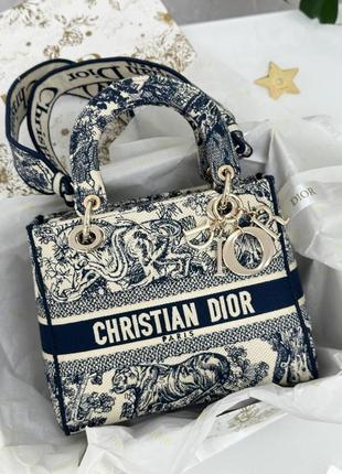 Жіноча сумка-кристиан-діор леді christian dior lady medium lady dior bag