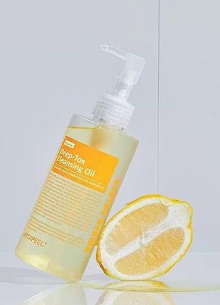 Гидрофильная маселка с витаминами и антиоксидантами medi-peel vitamin deep tox cleansing oil - 200 мл