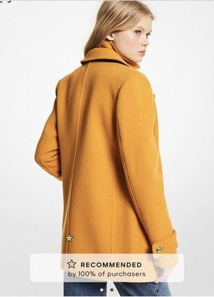 Пальто michael michael kors wool melton peacoat шерсть2 фото