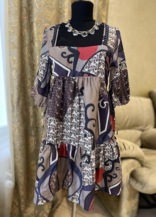 Платье maje s шелк платье туника sandro блузка туника платье