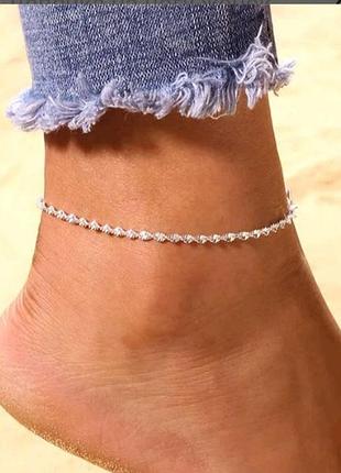 Браслет на ногу (анклет)  fashion  новинка 2024!