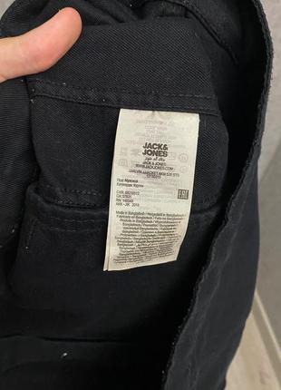 Чорна джинсова куртка від бренда jack&amp;jones6 фото