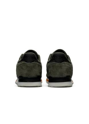 Мужские кроссовки reebok classic army green хаки спортивные замшевые кроссовки рибок3 фото