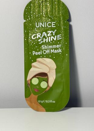 Розгладжувальна маска-плівка unice crazy shine1 фото