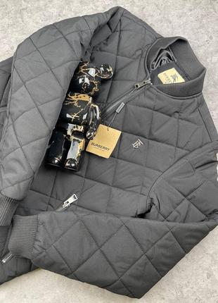 Мужская куртка барбери черная / брендовые курточки весенние burberry4 фото