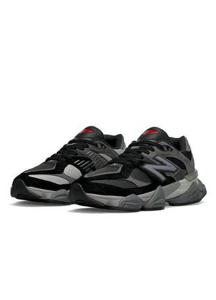 Мужские кроссовки new balance 9060 black gray черные спортивные кросы повседневные нью баланс4 фото