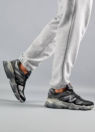 Чоловічі кросівки new balance 9060 black gray чорні спортивні кроси повсякденні нью баланс9 фото