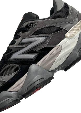 Чоловічі кросівки new balance 9060 black gray чорні спортивні кроси повсякденні нью баланс2 фото