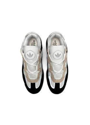 Чоловічі кросівки adidas originals niteball white sand black чорні спортивні кросівки адідас7 фото