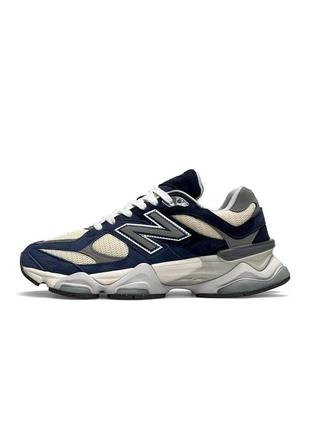 Чоловічі кросівки new balance 9060 navy сині спортивні кроси повсякденні нью баланс