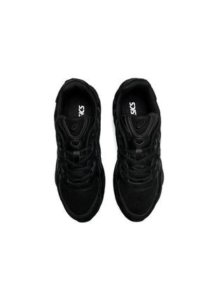 Чоловічі кросівки asics gel nyc black чорні замшеві повсякденні кросівки асикс гель весна літо7 фото