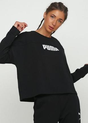 Кофта puma nu-tility cropped crew sweat