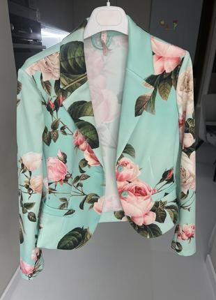 Imperial восхитительный фирменный пиджак жакет цветочный с/м