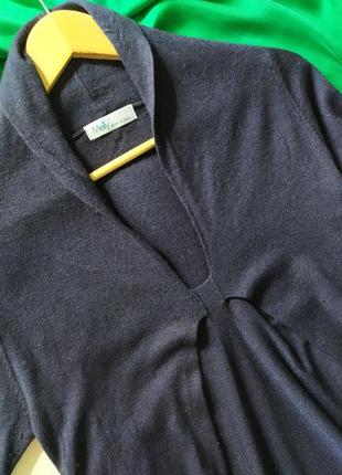 Итальянский шерстяной свитер туника мини платье, беременным, тонкая шерсть, meily mood3 фото