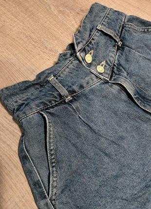 Стильные, новые джинсовые шорты с поясом бренда goldi (denim wear)5 фото