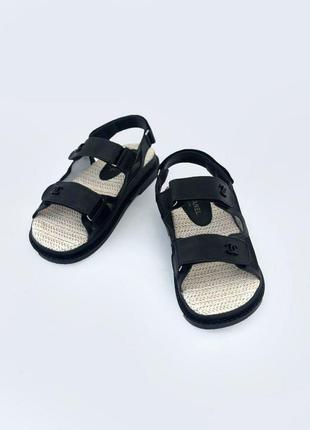 Chanel sandals black