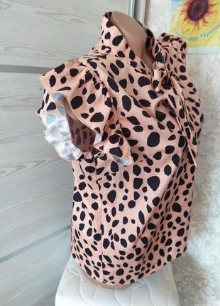 Леопардова блузка shein, eur 40/423 фото