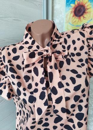 Леопардова блузка shein, eur 40/422 фото