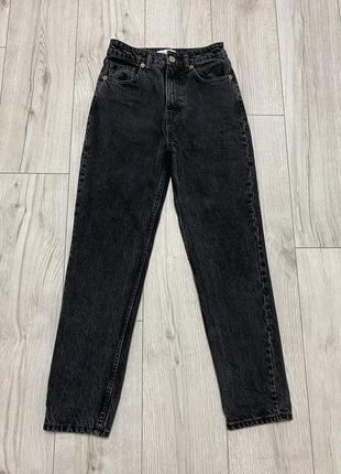 Жіночі чорні джинси мом бренду zara mom штани