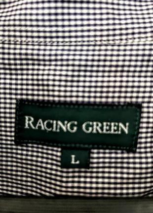 Сорочка чоловіча racing green, бавовна3 фото