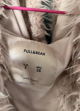 Рожева шубка pull&amp;bear2 фото