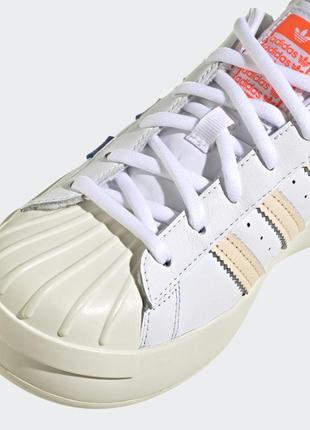 Кроссовки adidas superstar ayoon “white solar red”3 фото