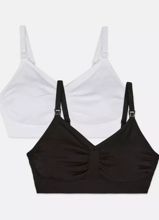 80b 85b 80c бесшовный бюстгальтер топ для кормления, черный и белый