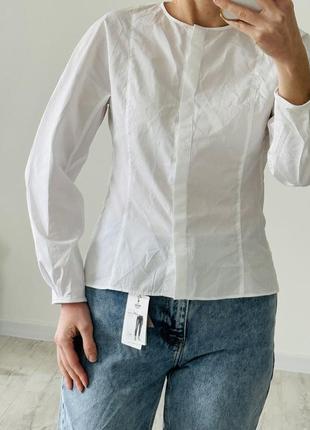 Рубашка сорочка блуза вкорочена massimo dutti