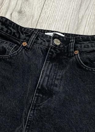 Женские черные джинсы мом бренда zara mom брюки6 фото