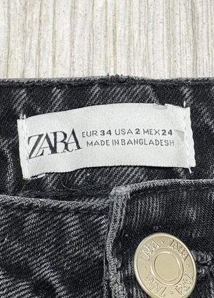 Женские черные джинсы мом бренда zara mom брюки7 фото