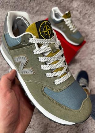 Кроссовки new balance 574 хаки зеленый замшевые 40-44 маломерки кроссовки мужское замшевое3 фото