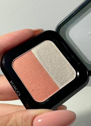 Kiko milano тени для век bright duo eyeshadow1 фото