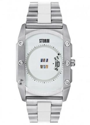 Мужские стальные часы storm zorex white