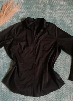 Стильная рубашка george в черном цвете 🖤1 фото