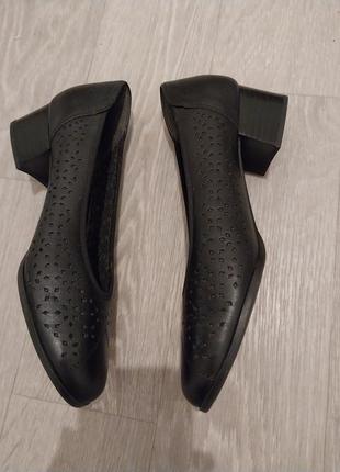 Брендовые кожаные ортопедические туфли повышенного комфорта helioform4 фото