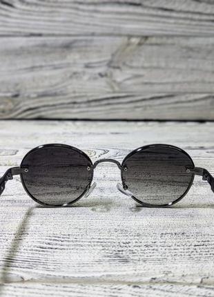 Солнцезащитные очки овальные, унисекс в  металлической оправе  (без бренда)5 фото