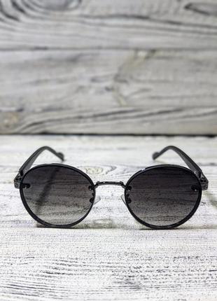 Солнцезащитные очки овальные, унисекс в  металлической оправе  (без бренда)2 фото