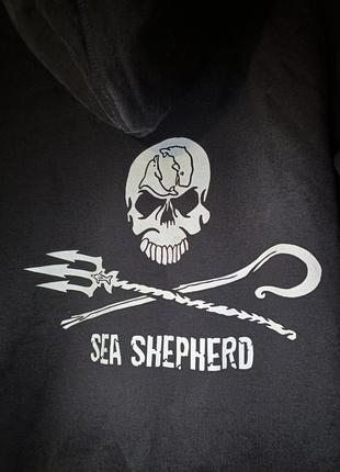 Кофта зіп худі sea shepherd skeleton skull череп рок метал мерч2 фото