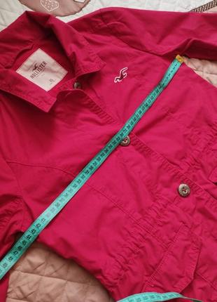 Легкая ветровка - жакет hollister xs красная ветровка женская блейзер пиджак весенний хлопок10 фото