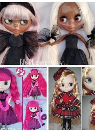 Кукла blythe малиновые волосы и есть другие 2