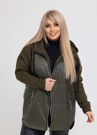 Женская демисезонная легкая куртка большого размера батал 46-66 ...
