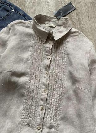 Льняная блузка, блуза, льняная рубашка, рубашка, рубашка, льняная туника, рубашка-туника3 фото
