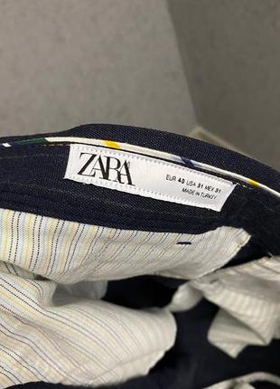 Сині штани від бренда zara man5 фото